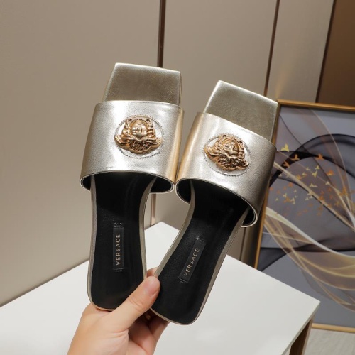 Replica Versace Slippers For Women #1074576 $68.00 USD for Wholesale