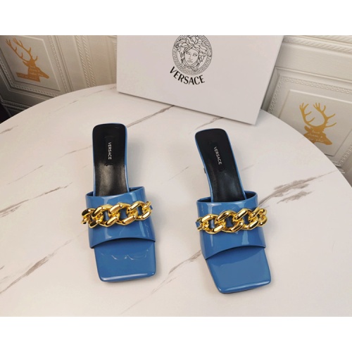 Replica Versace Slippers For Women #1074586 $85.00 USD for Wholesale