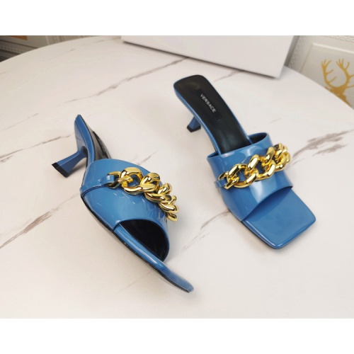 Replica Versace Slippers For Women #1074586 $85.00 USD for Wholesale