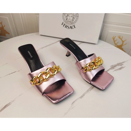 Replica Versace Slippers For Women #1074590 $85.00 USD for Wholesale
