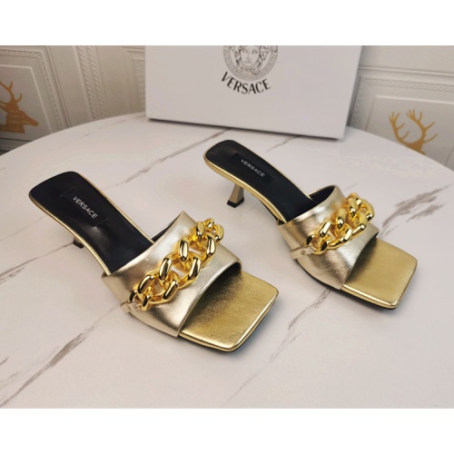 Replica Versace Slippers For Women #1074591 $85.00 USD for Wholesale