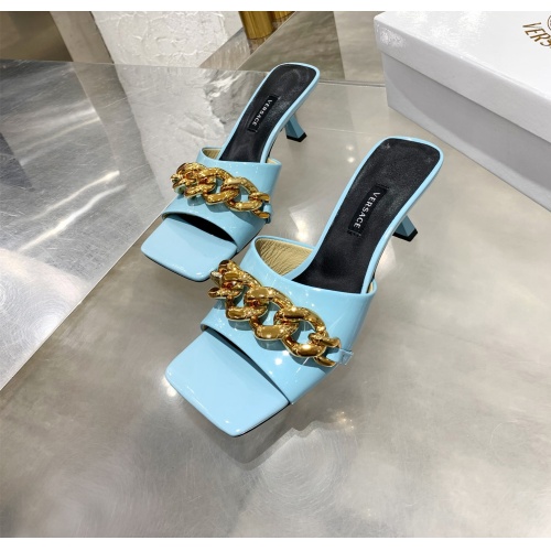 Replica Versace Slippers For Women #1074594 $72.00 USD for Wholesale