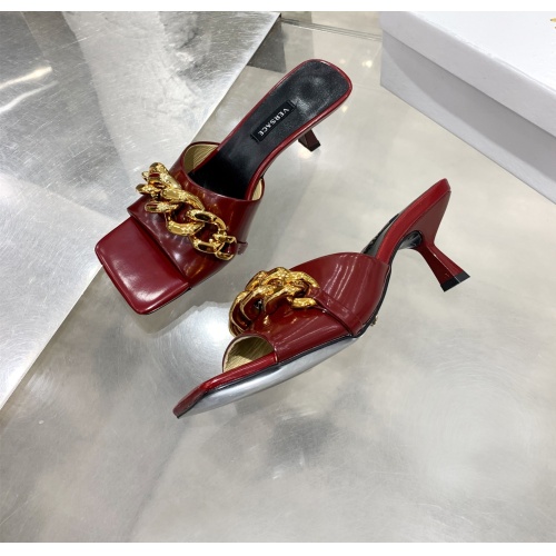 Replica Versace Slippers For Women #1074596 $72.00 USD for Wholesale