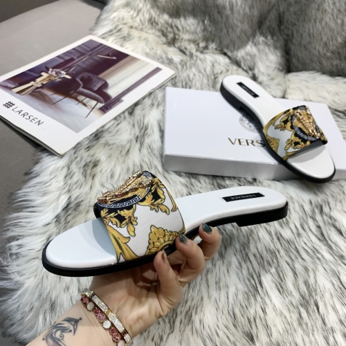 Replica Versace Slippers For Women #1074597 $80.00 USD for Wholesale