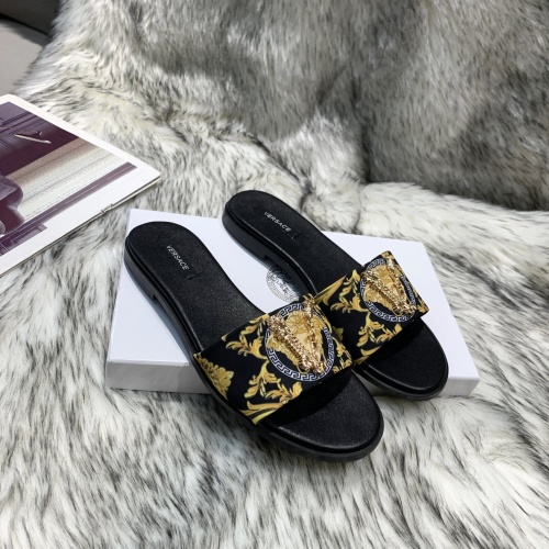 Replica Versace Slippers For Women #1074598 $80.00 USD for Wholesale