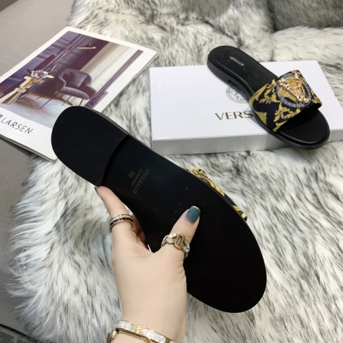 Replica Versace Slippers For Women #1074598 $80.00 USD for Wholesale