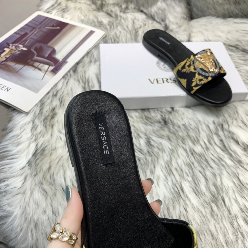 Replica Versace Slippers For Women #1074598 $80.00 USD for Wholesale