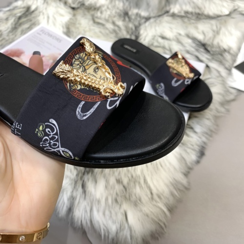 Replica Versace Slippers For Women #1074599 $80.00 USD for Wholesale