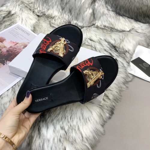 Replica Versace Slippers For Women #1074599 $80.00 USD for Wholesale