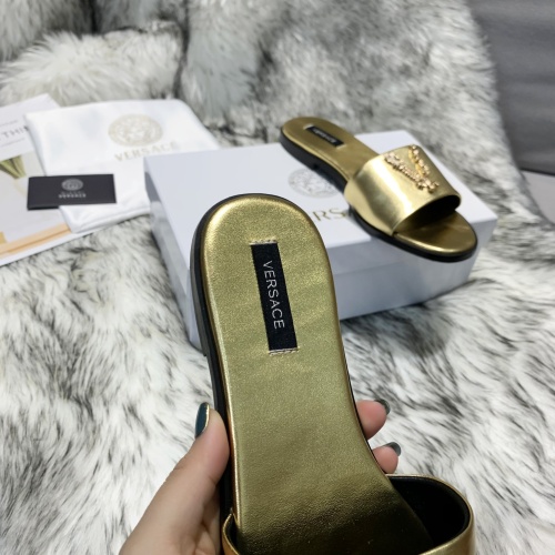 Replica Versace Slippers For Women #1074601 $80.00 USD for Wholesale