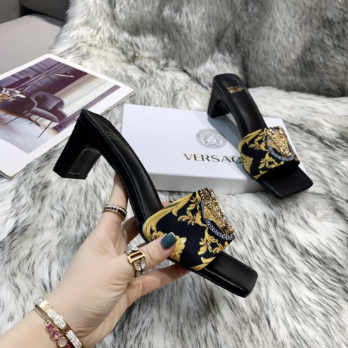 Replica Versace Slippers For Women #1074607 $82.00 USD for Wholesale