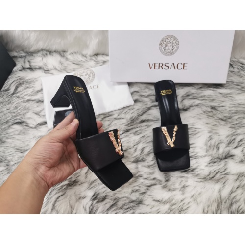 Replica Versace Slippers For Women #1074609 $82.00 USD for Wholesale