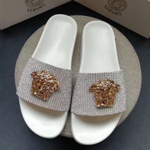 Versace Slippers For Women #1074614 $60.00 USD, Wholesale Replica Versace Slippers
