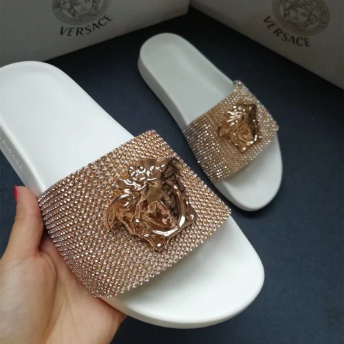 Replica Versace Slippers For Women #1074618 $60.00 USD for Wholesale