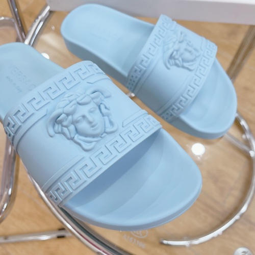 Replica Versace Slippers For Women #1074636 $60.00 USD for Wholesale