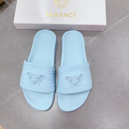 Replica Versace Slippers For Men #1074637 $60.00 USD for Wholesale