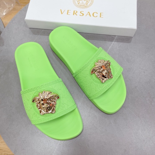 Replica Versace Slippers For Men #1074644 $60.00 USD for Wholesale