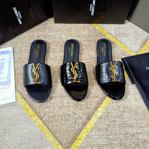 Replica Yves Saint Laurent YSL Slippers For Women #1075073 $52.00 USD for Wholesale