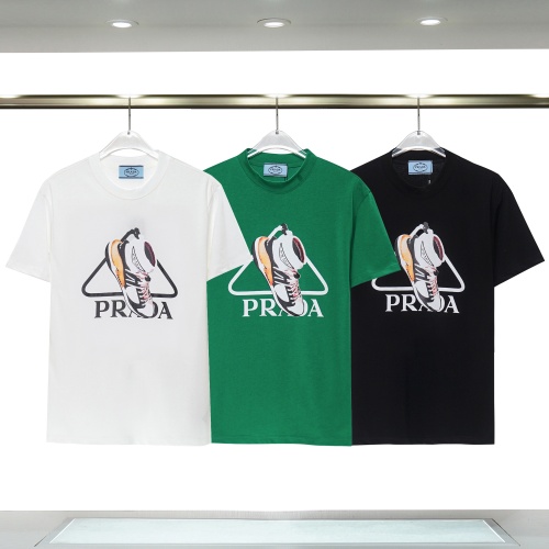Replica Prada T-Shirts Short Sleeved For Unisex #1075522 $32.00 USD for Wholesale