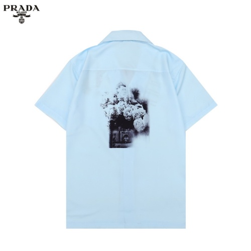 Replica Prada Shirts Short Sleeved For Men #1075526 $32.00 USD for Wholesale