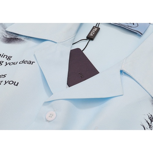 Replica Prada Shirts Short Sleeved For Men #1075526 $32.00 USD for Wholesale