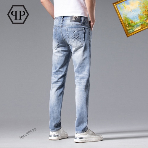 Replica Philipp Plein PP Jeans For Men #1075553 $48.00 USD for Wholesale