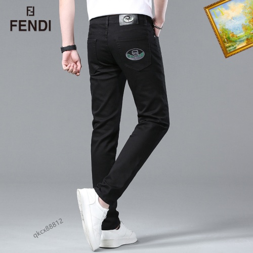 Replica Fendi Jeans For Men #1075583 $48.00 USD for Wholesale