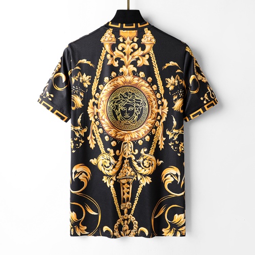 Replica Versace T-Shirts Short Sleeved For Men #1075691 $25.00 USD for Wholesale