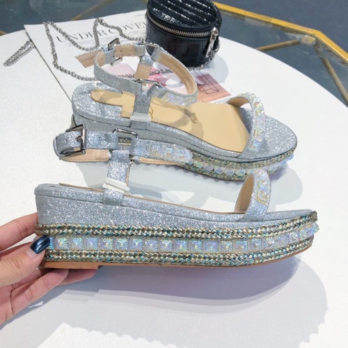 Replica Christian Louboutin Sandal For Women #1075710 $98.00 USD for Wholesale