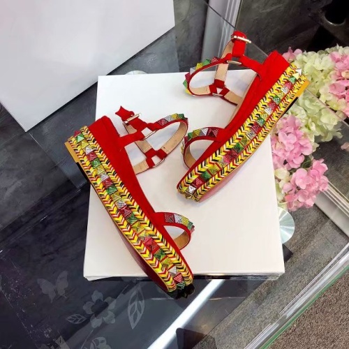 Replica Christian Louboutin Sandal For Women #1075716 $98.00 USD for Wholesale