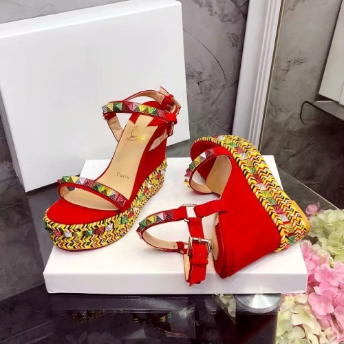 Replica Christian Louboutin Sandal For Women #1075717 $98.00 USD for Wholesale