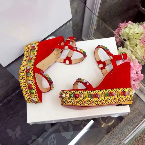 Replica Christian Louboutin Sandal For Women #1075717 $98.00 USD for Wholesale