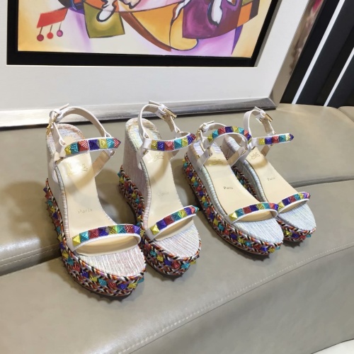 Replica Christian Louboutin Sandal For Women #1075718 $98.00 USD for Wholesale
