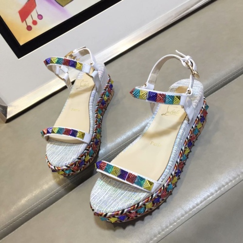 Replica Christian Louboutin Sandal For Women #1075718 $98.00 USD for Wholesale