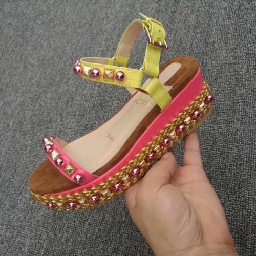 Replica Christian Louboutin Sandal For Women #1075720 $98.00 USD for Wholesale