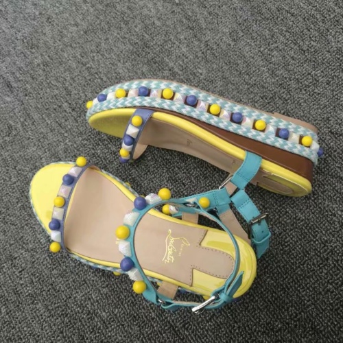 Replica Christian Louboutin Sandal For Women #1075722 $98.00 USD for Wholesale