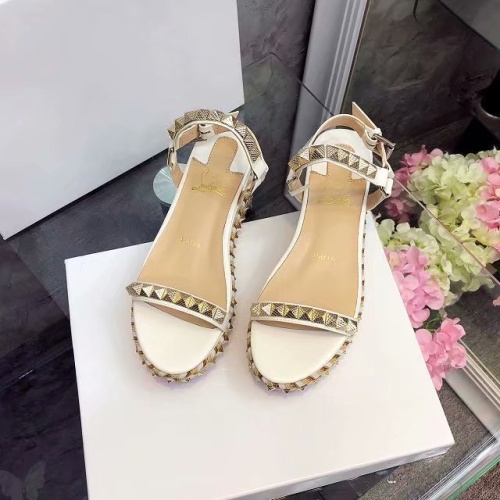 Replica Christian Louboutin Sandal For Women #1075724 $85.00 USD for Wholesale