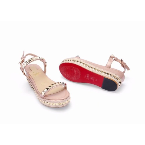 Replica Christian Louboutin Sandal For Women #1075726 $98.00 USD for Wholesale
