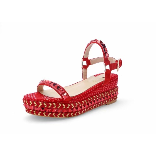 Replica Christian Louboutin Sandal For Women #1075728 $98.00 USD for Wholesale