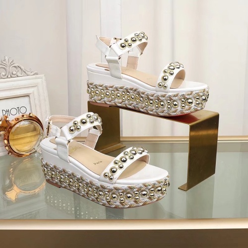 Replica Christian Louboutin Sandal For Women #1075742 $98.00 USD for Wholesale