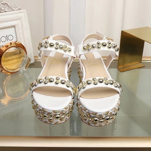 Replica Christian Louboutin Sandal For Women #1075742 $98.00 USD for Wholesale