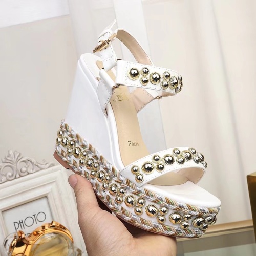 Replica Christian Louboutin Sandal For Women #1075744 $98.00 USD for Wholesale