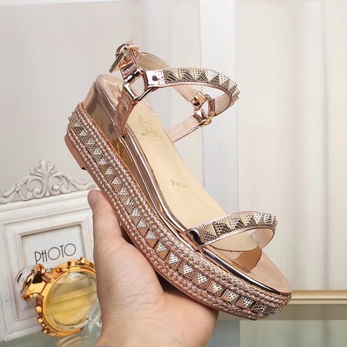 Replica Christian Louboutin Sandal For Women #1075766 $98.00 USD for Wholesale