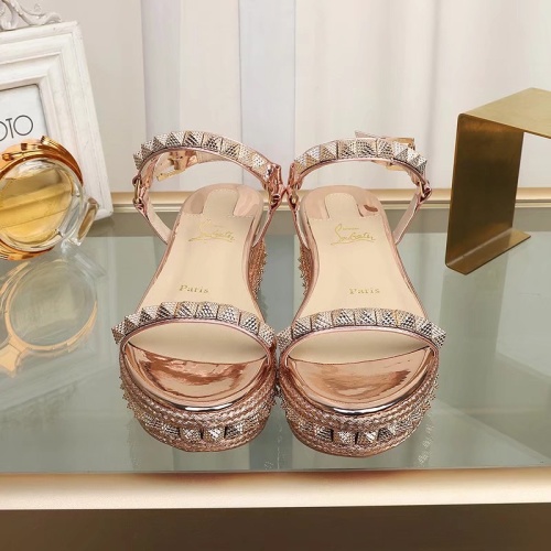 Replica Christian Louboutin Sandal For Women #1075766 $98.00 USD for Wholesale