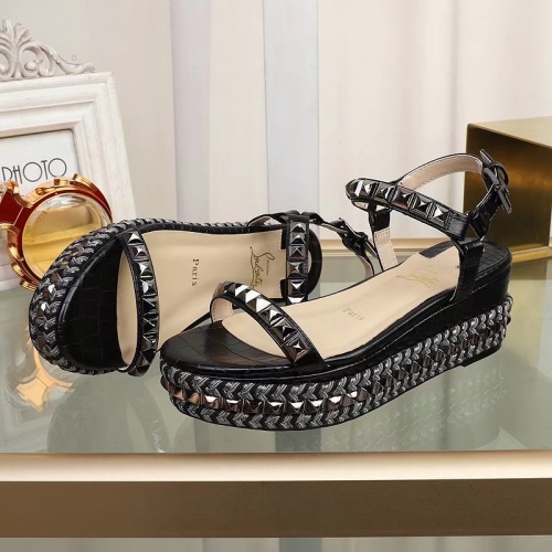 Replica Christian Louboutin Sandal For Women #1075768 $98.00 USD for Wholesale