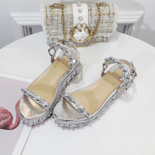 Replica Christian Louboutin Sandal For Women #1075791 $98.00 USD for Wholesale