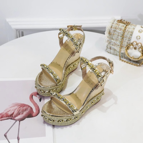 Replica Christian Louboutin Sandal For Women #1075803 $98.00 USD for Wholesale