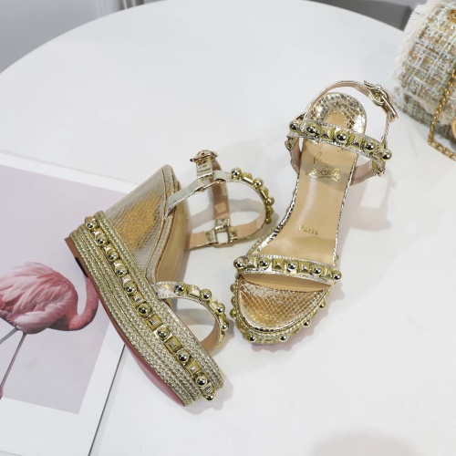 Replica Christian Louboutin Sandal For Women #1075803 $98.00 USD for Wholesale