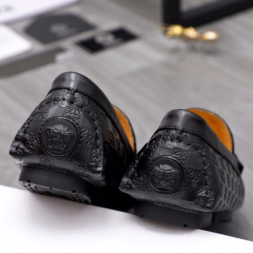 Replica Versace Leather Shoes For Men #1076300 $68.00 USD for Wholesale