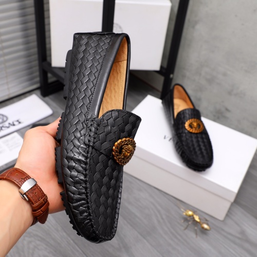 Replica Versace Leather Shoes For Men #1076303 $68.00 USD for Wholesale